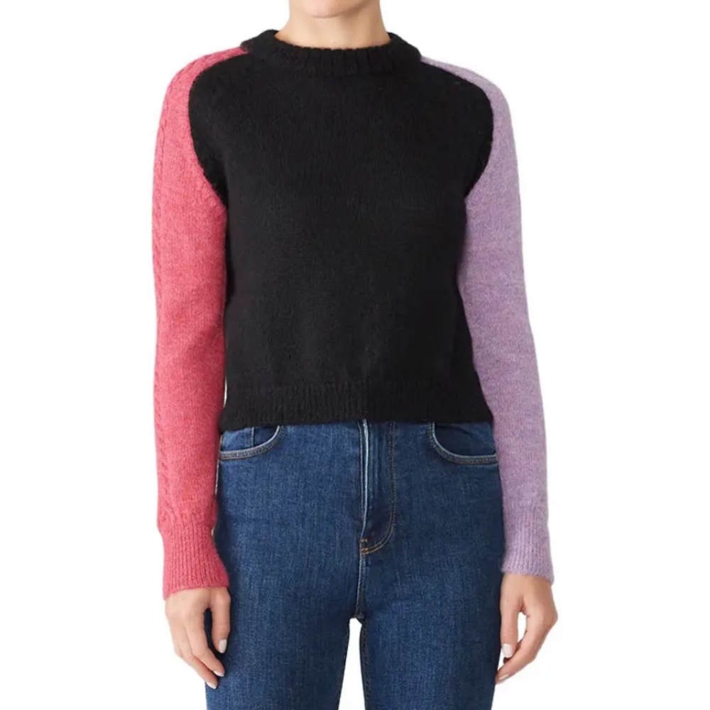 Veda Nolan Sweater Purple and Pink Medium.   EE